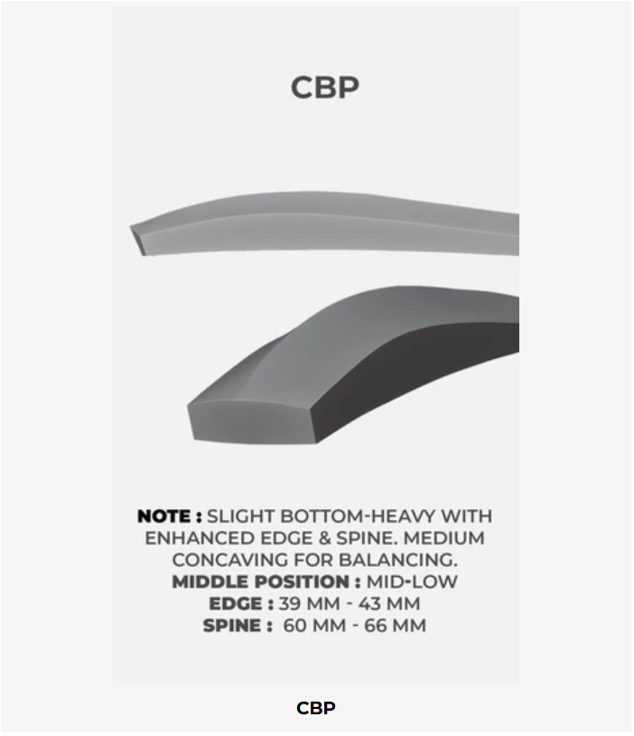 Hitter profile cricket bat